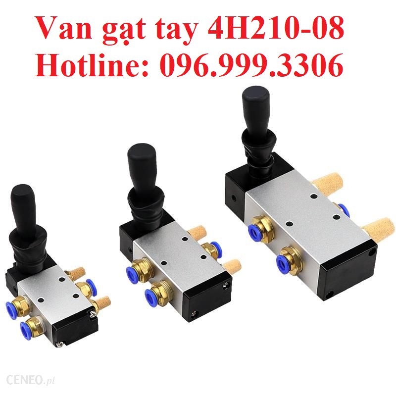 Van gạt tay 4H210-08 Airtac khí nén ( Van 5/2 , 5 cửa, 2 vị trí, ren 13mm )