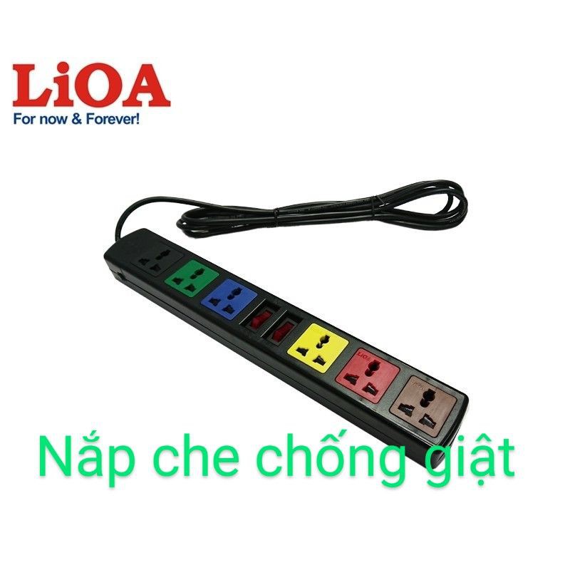 [Ổ ĐA NĂNG] Ổ cắm kéo dài đa năng LIOA - Công suất lớn 6 ổ cắm - 6D32N/6D52N/6D32WN/6D52WN - Chính hãng