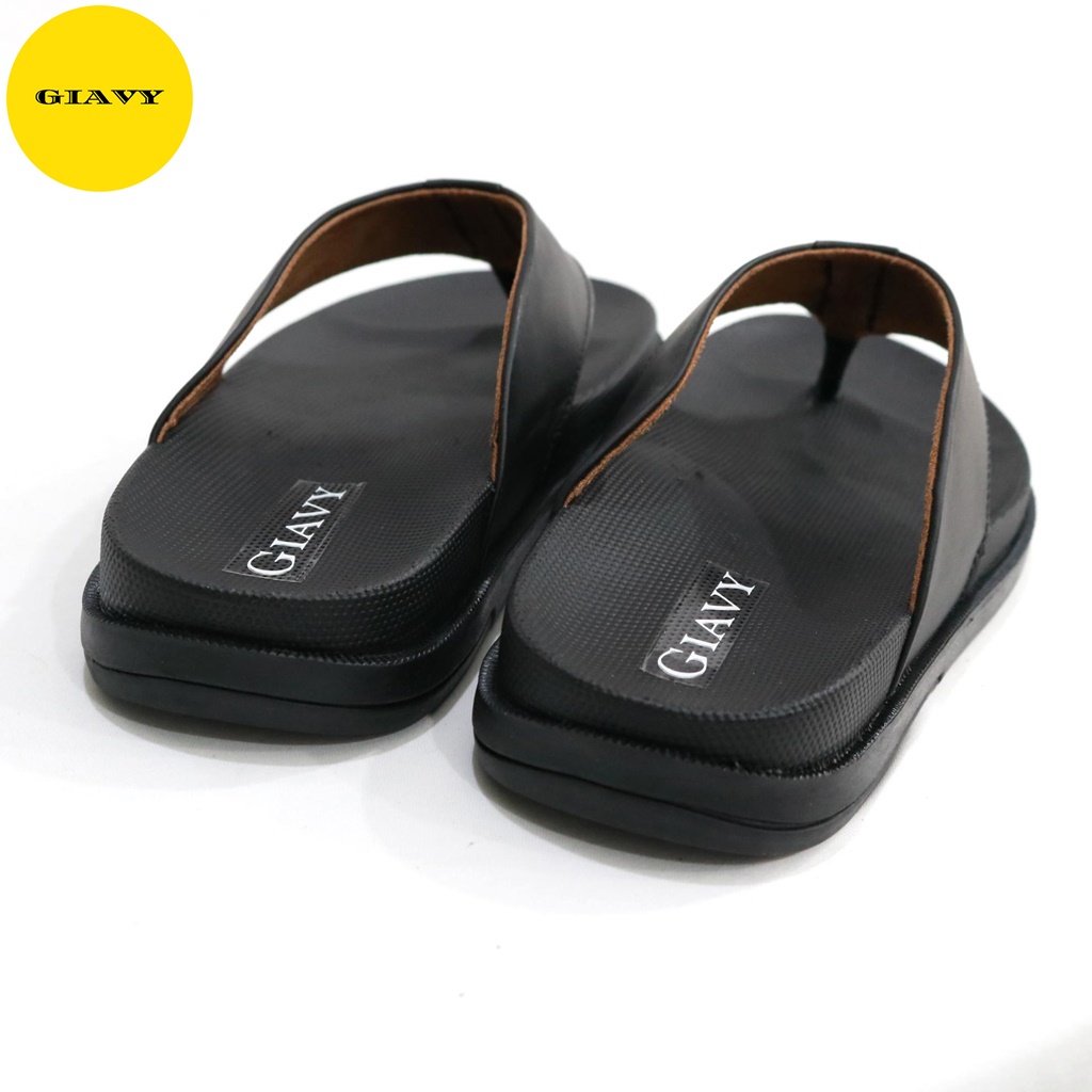 Dép kẹp nam, dép kẹp quai da đế cao 5793/4 - GIÀY GIAVY