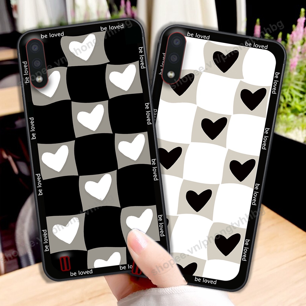 Ốp lưng Samsung A01 / A02 / A10 / M10 in mẫu trái tim caro, chuột mikey thể thao cực đẹp cute
