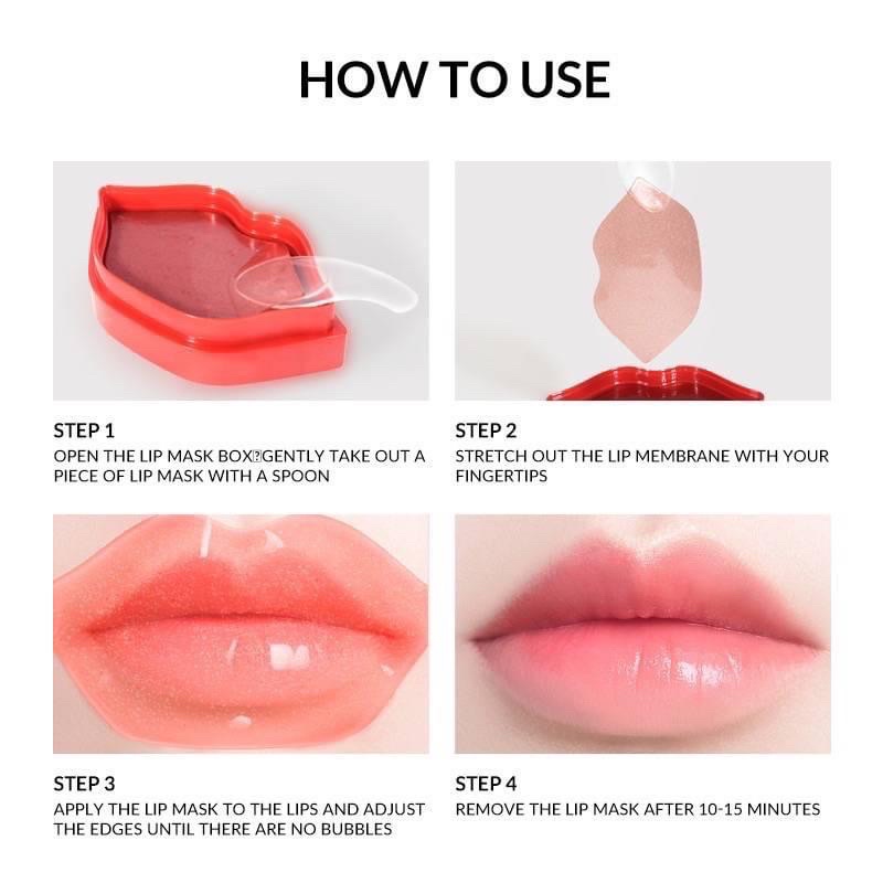 Mặt Nạ Môi Bioaqua Collagen Nourish Lips Membrane Mask chính hãng
