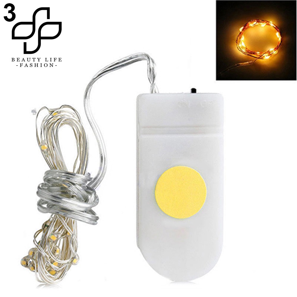⭐BEAUTY-6ft 20 LED Battery Powered Lamp Festival Decor Mini Light