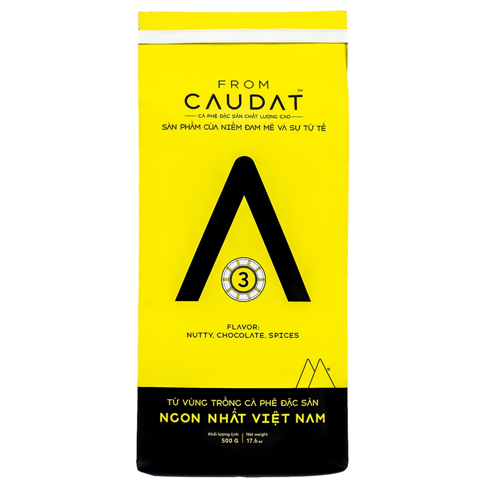 A3 Combo 2 Gói 500gr cà phê đặc sản nguyên chất  60% Robusta 20% Arabica 20% Culi Cầu Đất đậm đắng