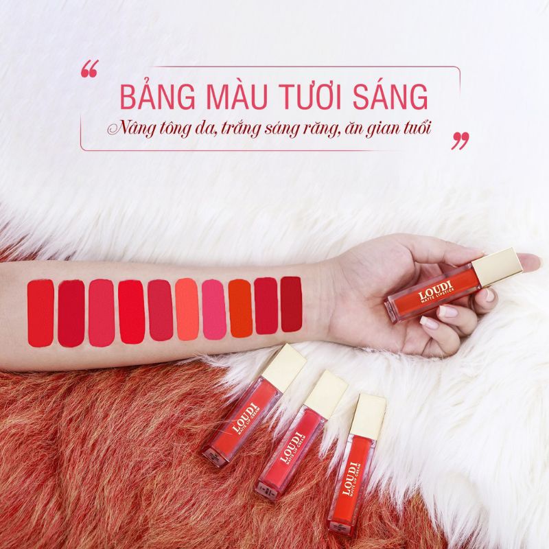 SON KEM LOUDI HỒNG DÂU_SON 12 MÀU LÂU TRÔI