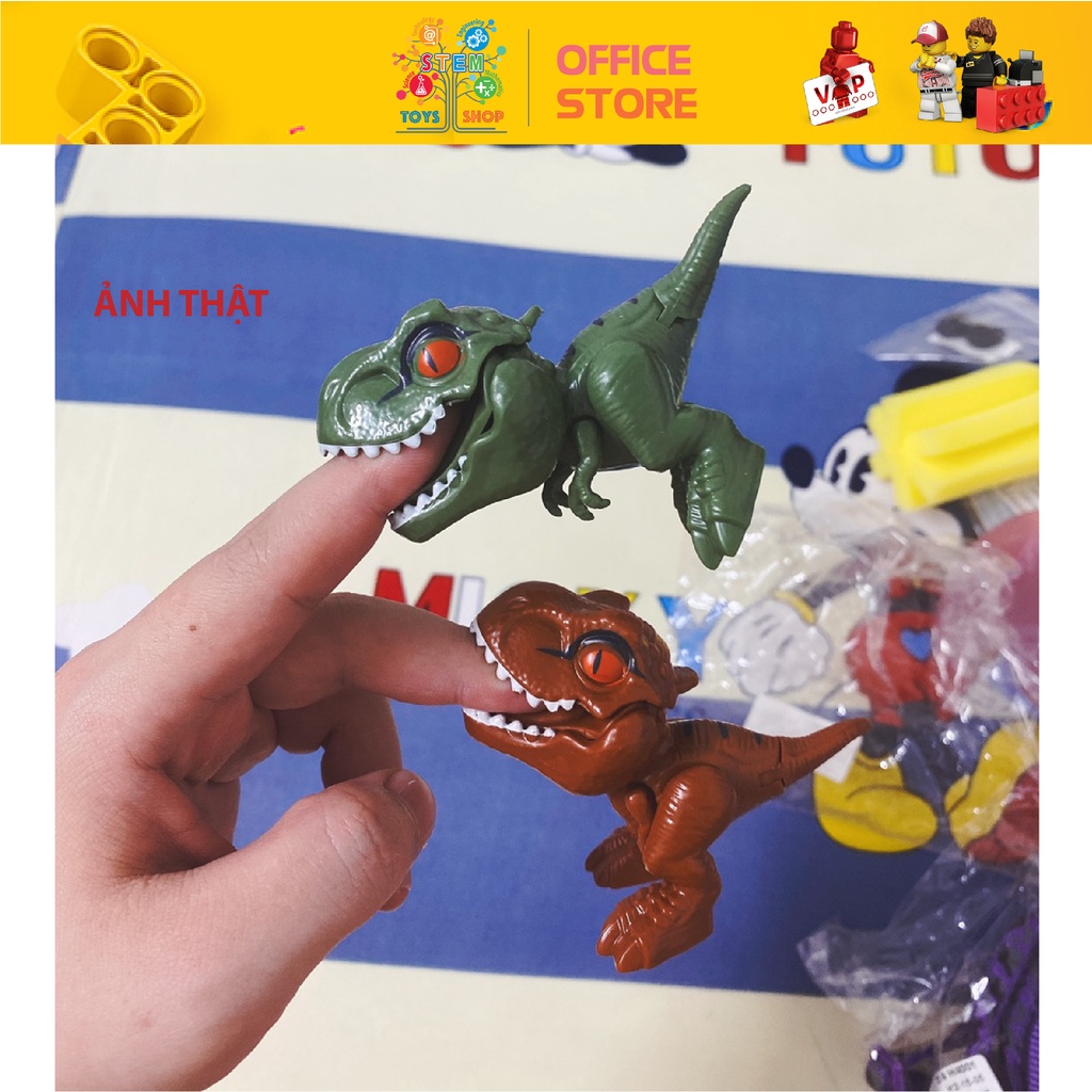 [ẢNH THẬT] - Đồ Chơi Khủng Long Cắn Móng Tay Độc Đáo Vui Nhộn Cho Bé