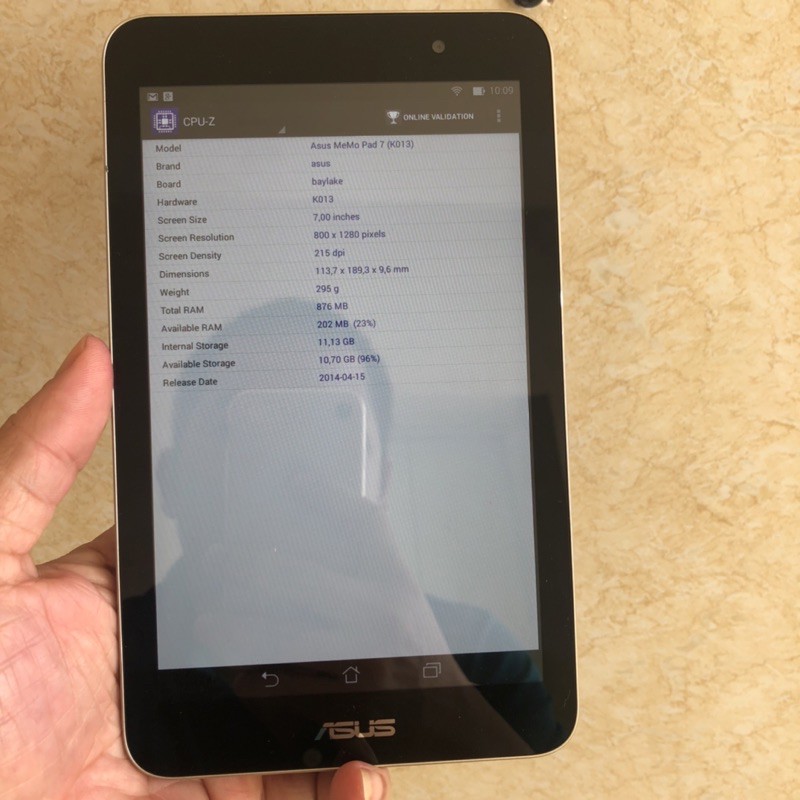 máy tính bảng Asus Memo Pad 7 ram 1GB+16GB-Wifi | WebRaoVat - webraovat.net.vn