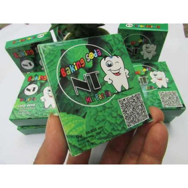 Bột soda tẩy  trắng răng