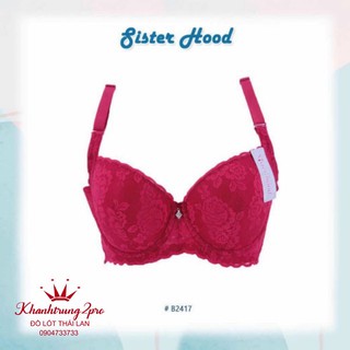 Áo ngực big size màu đỏ Thái Lan cup C quả sâu nâng ngực 2147