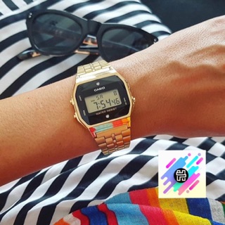 Đồng hồ nam nữ Casio A159 lung linh, dễ thương