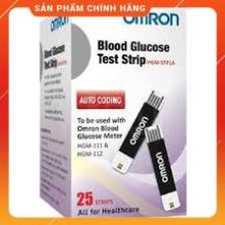 QUE THỬ ĐƯỜNG HUYẾT OMRON HGM-STP1A HỘP 25 TEST [CHÍNH HÃNG]