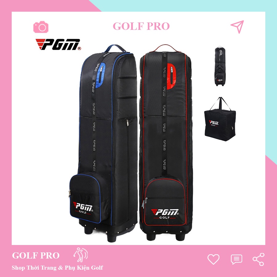 Cover máy bay túi gậy golf PGM chính hãng chống thấm nước có khóa bảo vệ túi gậy CM005