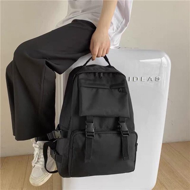 ⚡️ VẢI ĐẸP ⚡️  Balo đi học nam nữ thời trang hàn quốc unisex chống thấm cao cấp ULZZANG BASIC