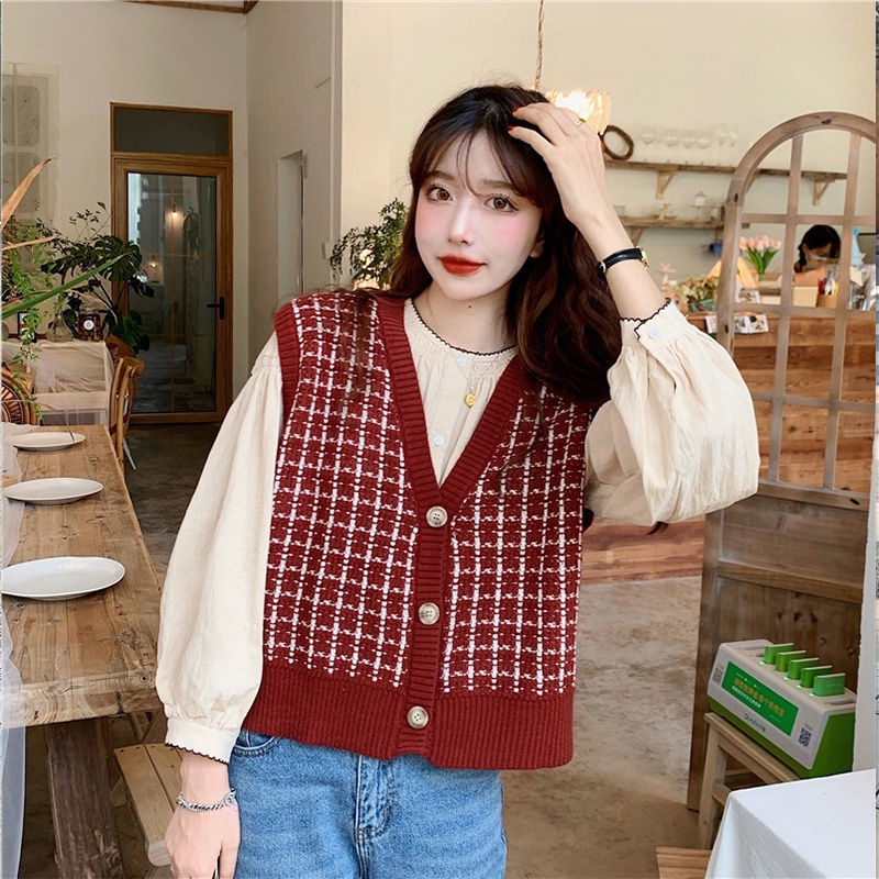 Áo Sơ Mi Tay Dài Phồng Dáng Rộng Thiết Kế Mới Thời Trang Theo Phong Cách Hàn Quốc Cho Nữ