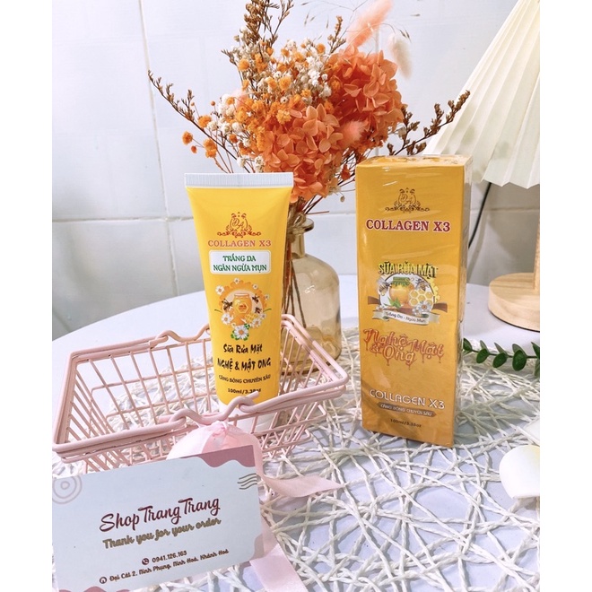 SỮA RỬA MẶT COLLAGEN X3 NGHỆ MẬT ONG