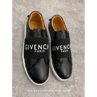 Giày givechy đen nam Giày lười slipon thể thao nam