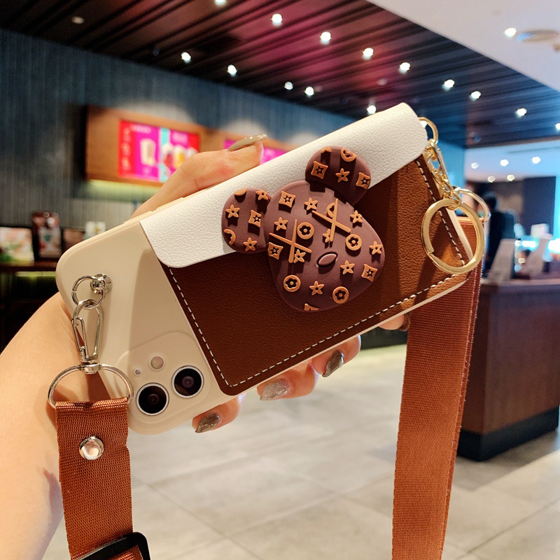 Ốp điện thoại có ví đựng thẻ và dây đeo chéo thời trang dành cho SAMSUNG NOTE 5 8 9 10 PLUS 20 ULTRA S10 LITE S10E