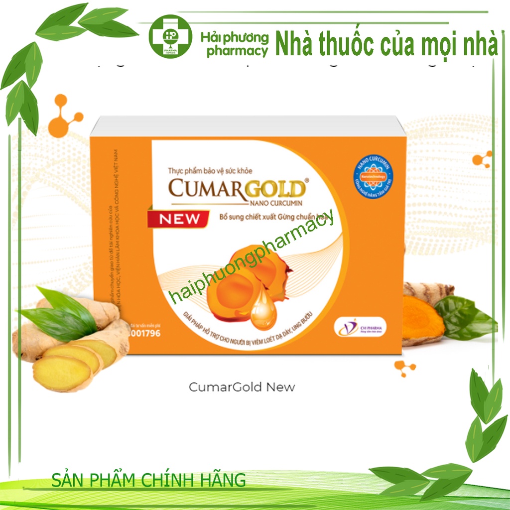 Viên Uống CUMAR GOLD NEW  hỗ trợ cho người bị viêm loét dạ dày, ung bứu 30 viên