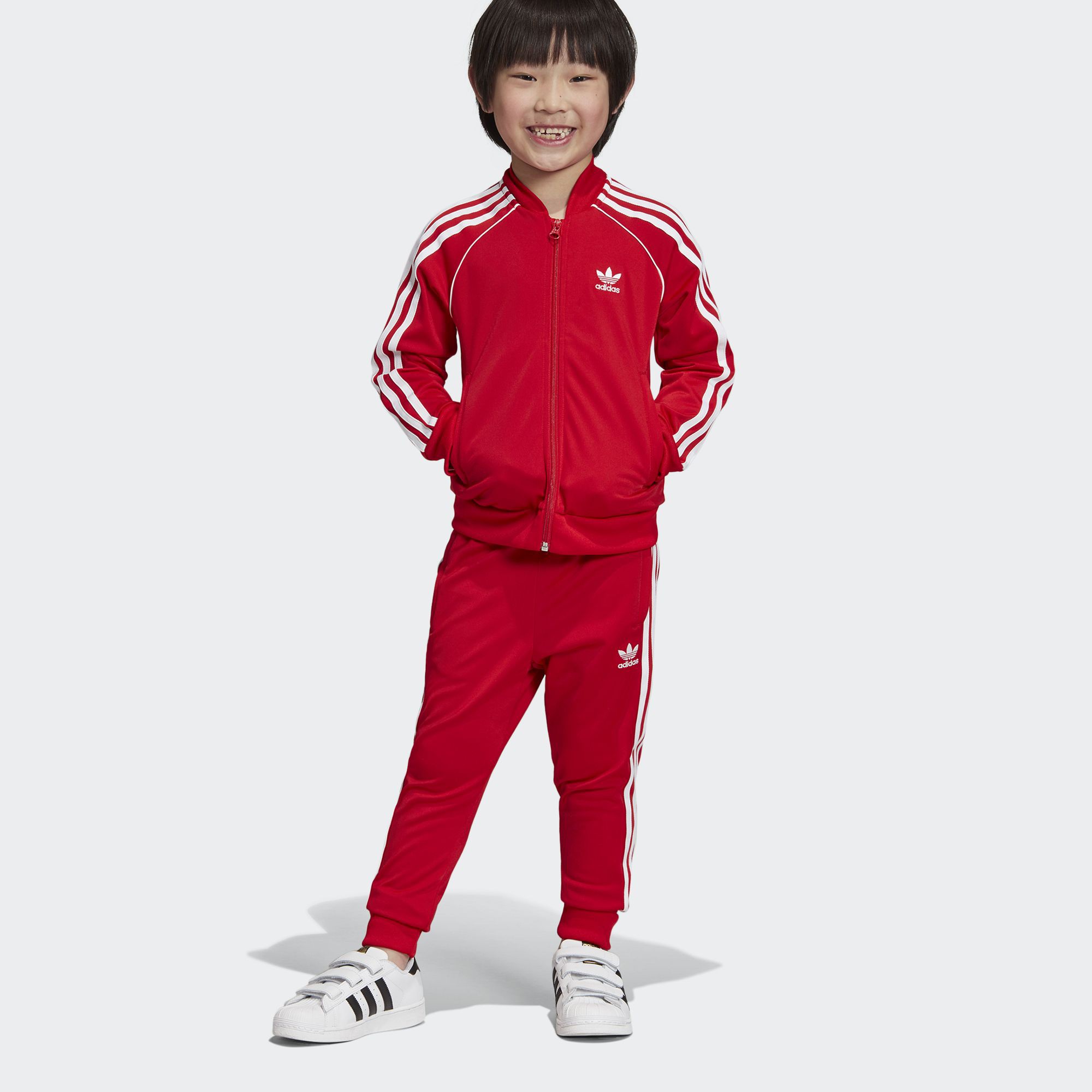 Bộ trang phục thể thao adidas ORIGINALS SST Unisex trẻ em Màu đỏ EI9866