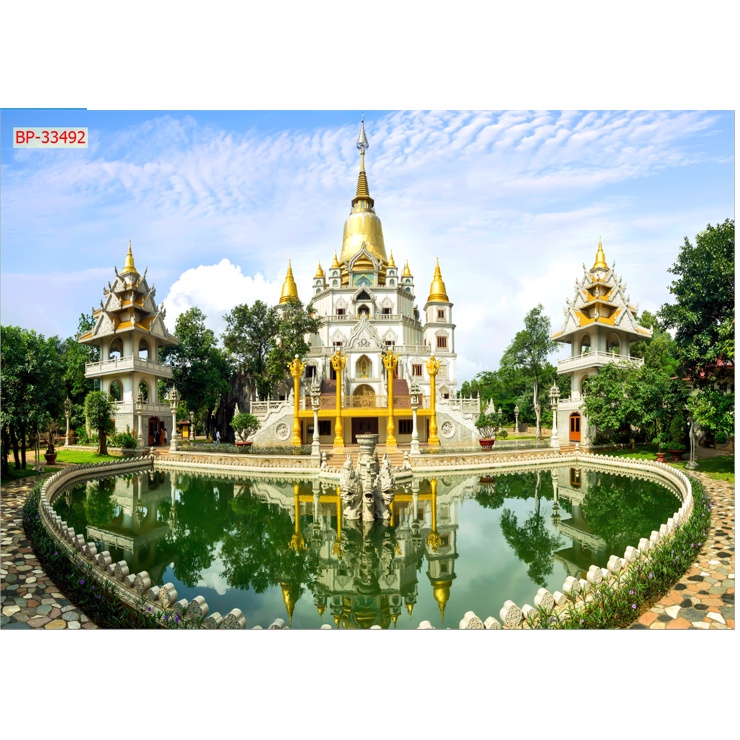 Tranh dán tường tổng hợp địa danh Việt Nam 3D in theo kích thước yêu cầu – Không giới hạn kích thước.