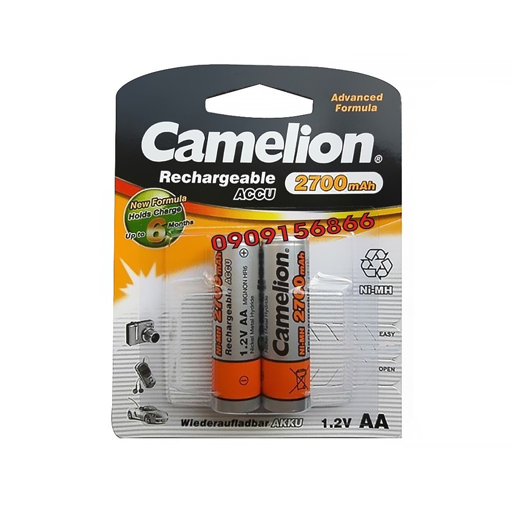 Pin sạc aa camelion 2700 mah