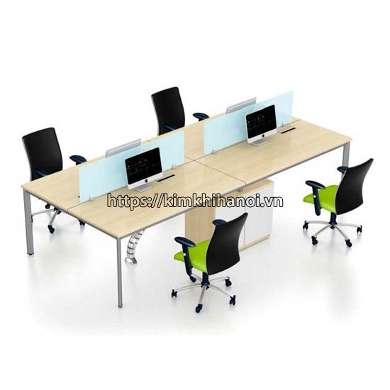 Vách ngăn bàn văn phòng - vách ngăn kính VNK7