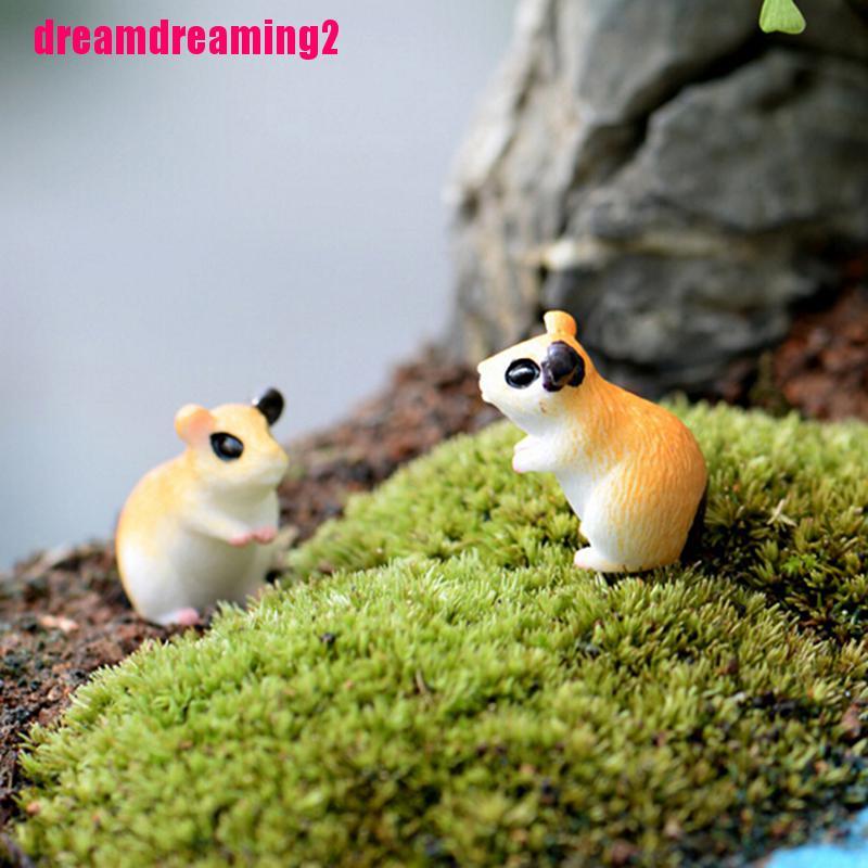 Mô Hình Chuột Hamster Mini Xinh Xắn Dùng Trong Trang Trí