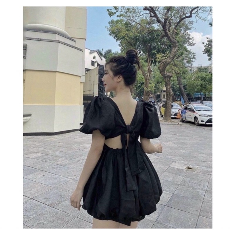 Set áo babydoll nơ lưng