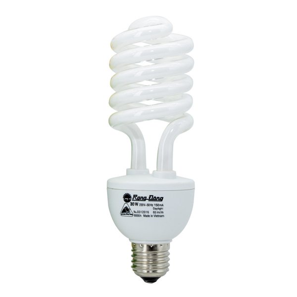 Bóng Đèn Huỳnh Quang Compact RẠNG ĐÔNG - 5W, 11W, 15W, 20W, 25W, 30W, 50W, 85W, 105W - Tiết Kiệm 80% Điện Năng - Tuổi T