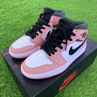 Giày Jordan Cổ Cao Nữ, Giày JD1 High Mid Pink Quartz Thời Trang Full Box
