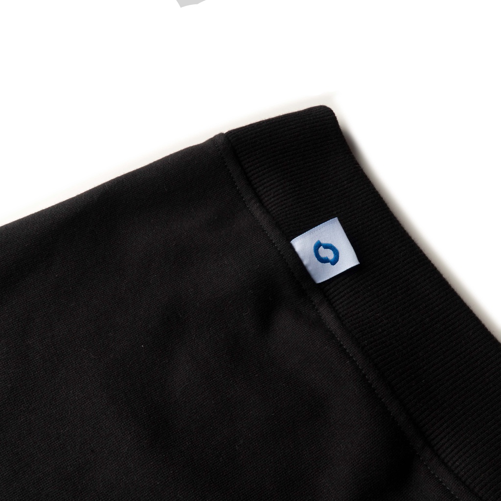 Áo Sweater trẻ em OuterityKids Basic Đen / Nỉ chân cua - ORK301