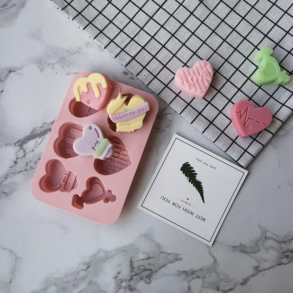 Khuôn Silicone Làm Nến / Sô Cô La / Bánh Kẹo / Quà Valentine