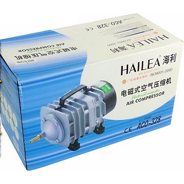 MÁY SỦI TẠO OXY HAILEA ACO-328, 60w máy tạo oxi cho bể cá, non bộ, ao, hồ