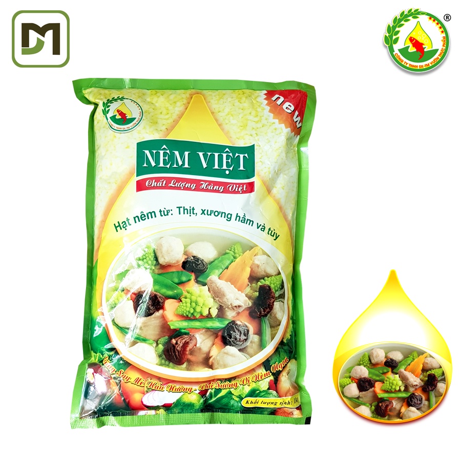 Hạt nêm Việt từ thịt heo, xương ống, tủy gói 1KG dòng Horeca