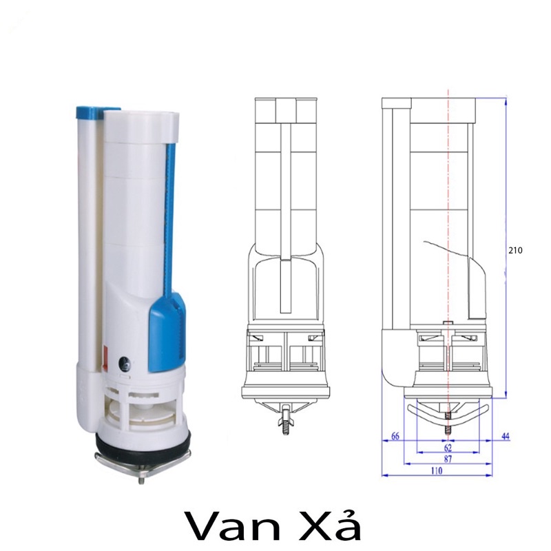 BỘ XẢ NƯỚC BỒN CẦU 2 NÚT NHẤN 2 KHỐI