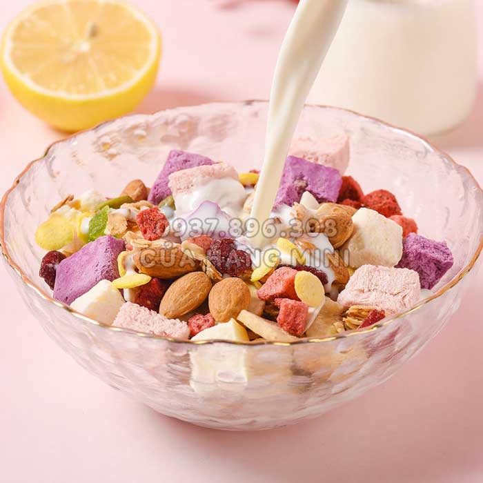 【HOT】 Ngũ Cốc Dinh Dưỡng Sữa Chua Ăn Kiêng Tăng Giảm Cân Mix Hạt Và Trái Cây Yogurt Nuts Oatmeal - 400g