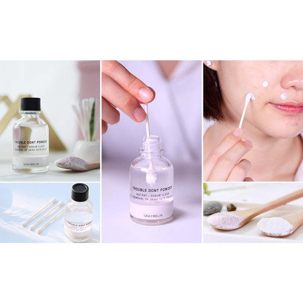 Dung Dịch Chấm Mụn Giảm Viêm Hiệu Quả Graymelin Trouble Dont Powder 30ml