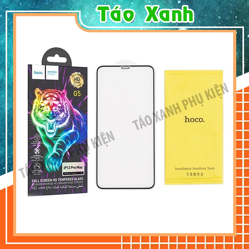 Táo Xanh Phụ Kiện - Kính Cường Lực Full Màn - Hạn Chế Vân Tay CHÍNH HÃNG Hoco G5