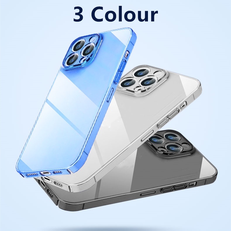 Ốp Điện Thoại PC Cứng Trong Suốt Bảo Vệ Camera Cho iPhone 13 12 Pro Max 13Pro 12 13 Pro Max