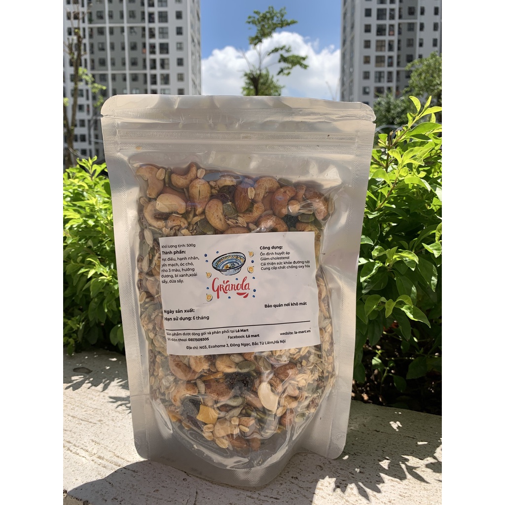 Ngũ cốc giảm cân Granola siêu hạt 500gr - Hạt ngũ cốc dinh dưỡng dành cho bà bầu
