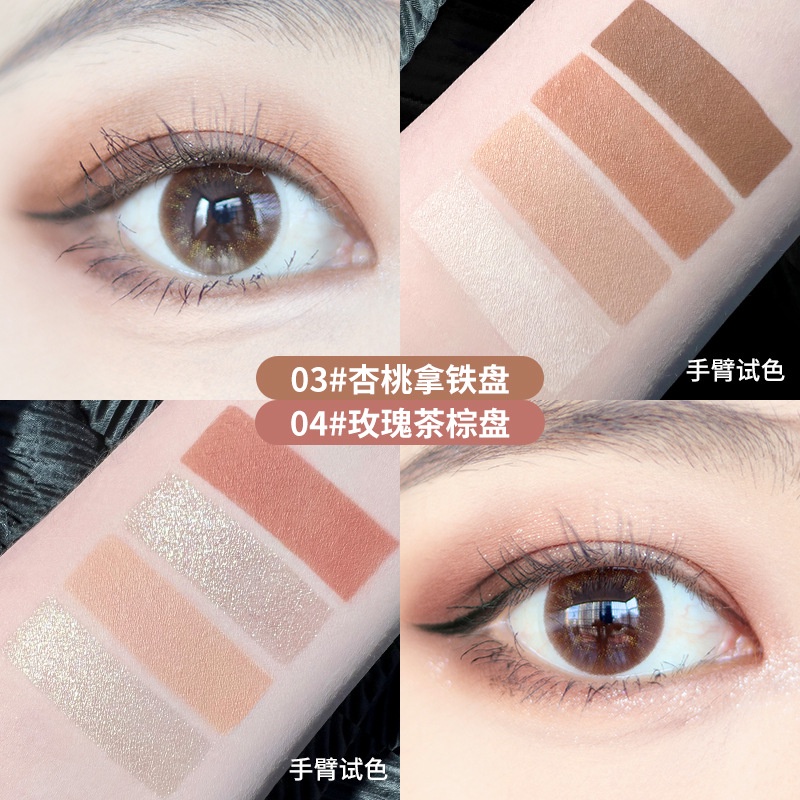Bảng phấn mắt MINSHZEE, phấn mắt nội địa trung makeup tông cam hồng nâu C33 - Sammi beauty