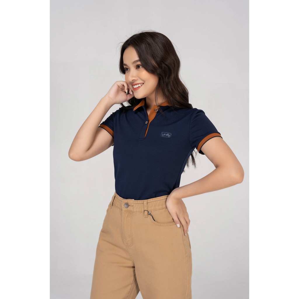 Áo polo Yody cho nữ chất liệu cotton tay ngắn kiểu dáng công sở có cổ bẻ APN5388