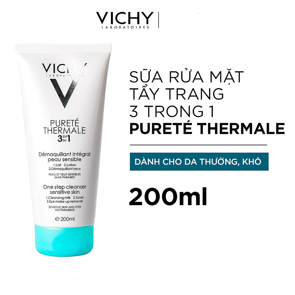 Sữa Rửa Mặt Purete Thermale One Step Cleanser 3 In 1 Vichy 300ml