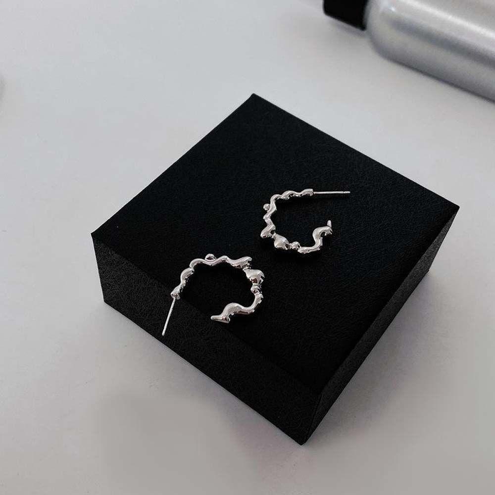 Bông Tai Hình Chữ C Phong Cách Hàn Quốc Thời Trang Cho Nữ