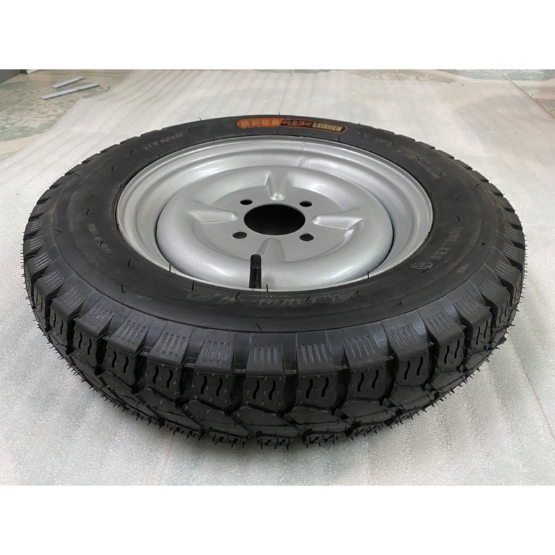 1 bánh 400-12 tim ốc lazang 7x10 bao gồm 1 lốp,1 săm,1 lazang.lốp 10pr.lazang tim lỗ đo vuông 7cm.đo chéo 10cm