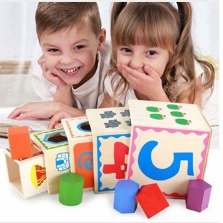 Đồ chơi xếp chồng thả hình khối
