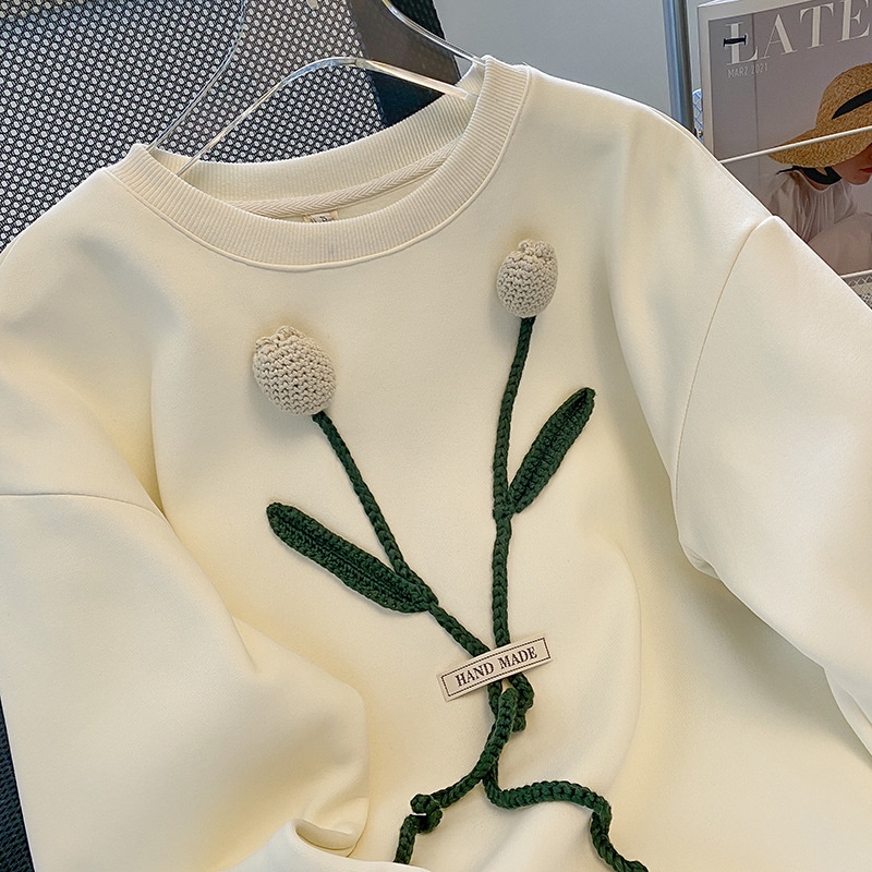 Áo Sweater Cổ Tròn Thiết Kế Mới Thời Trang Mùa Thu 2022 Dành Cho Nữ