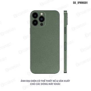 Miếng dán skin xanh midnight iphone 14 pro max full lưng viền |sk_ipmng01| chất liệu skin nhập khẩu, chống xước bề mặt