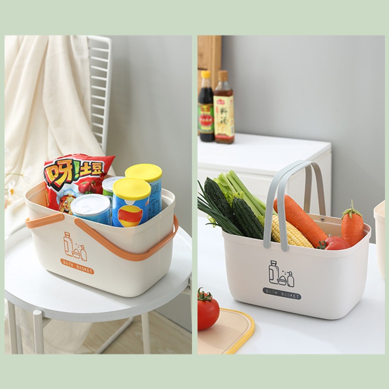 Giỏ Đựng Đồ Dùng Nhà Tắm Thiết Kế Đục Lỗ Có Tay Cầm Tiện Dụng Giá Đ