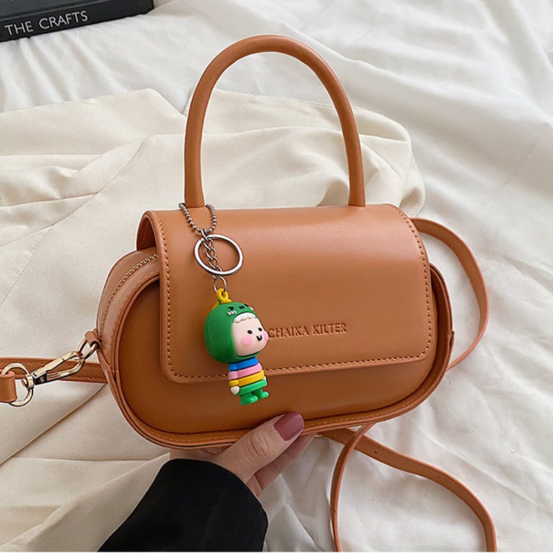 Túi đeo vai Ielgy có móc khóa kiểu hàn quốc dễ thương cho nữ