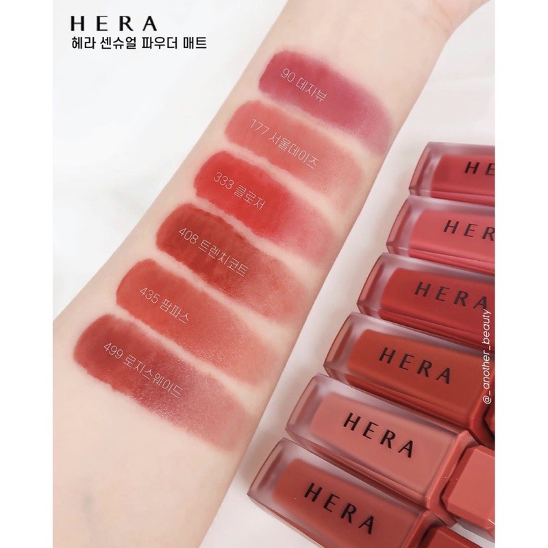 [Có Sẵn] Son Hera Sensual Powder Matte và Hera Sensual Spicy Nude Gloss | Thế Giới Skin Care